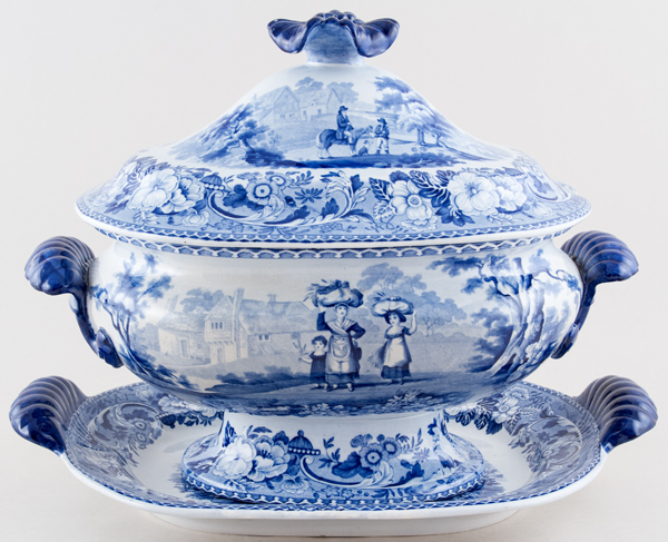 Soup Tureen Harvesters c1820